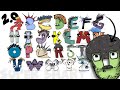 Alphabet Lore U grows an afro! Hair A to Z Compilation 