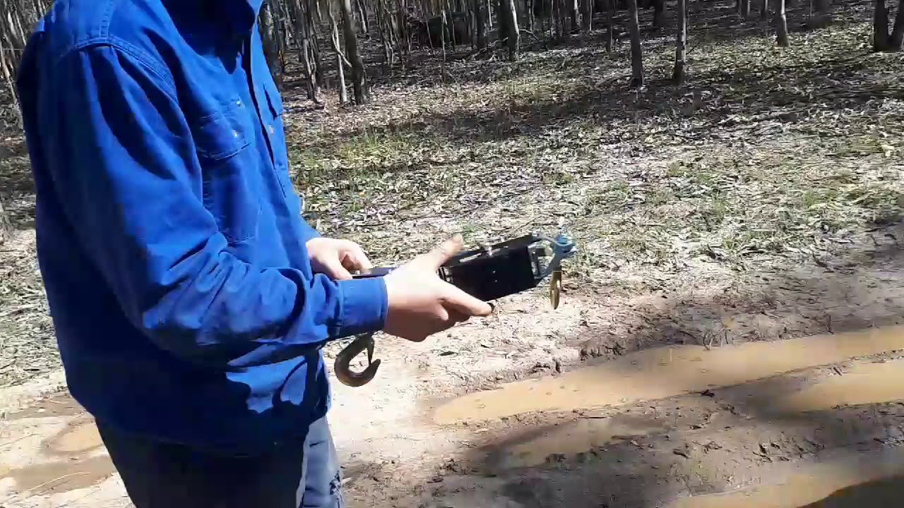 Cheap recovery hand winch testing YouTube