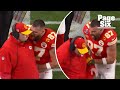 Irate travis kelce screams at coach andy reid midsuper bowl after chiefs fumble