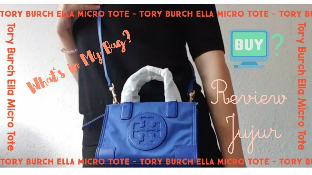 What's in My Bag - Tory Burch Ella Micro Tote Review (Bahasa Indonesia) -  YouTube