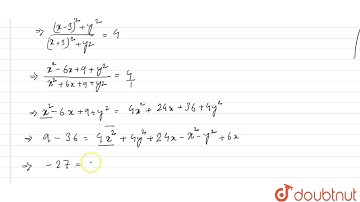 If z=x+iy and `|z-3|/|z+3|=2,` find the position of the  point z in the Argand diagram.