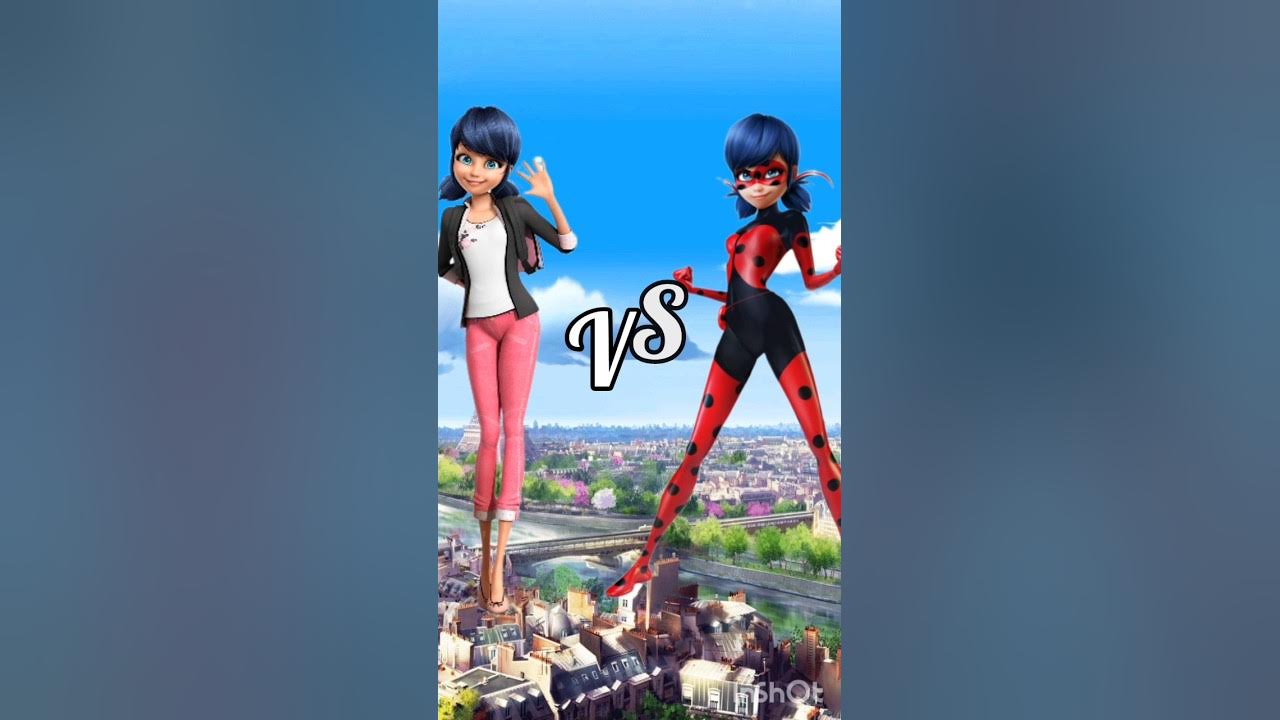 ladybug vs marinette #miraculous - YouTube