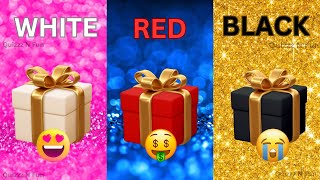 Choose Your Gift...!  White, Red or Black ❤ ⭐  How Lucky Are YOU ?   Quizzz N Fun