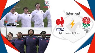 Résumé Crunch #m18 - #under18 France Rugby vs England Rugby