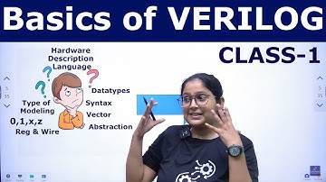 Basics of VERILOG | Datatypes, Hardware Description Language, Reg, Wire, Tri, Net, Syntax | Class-1