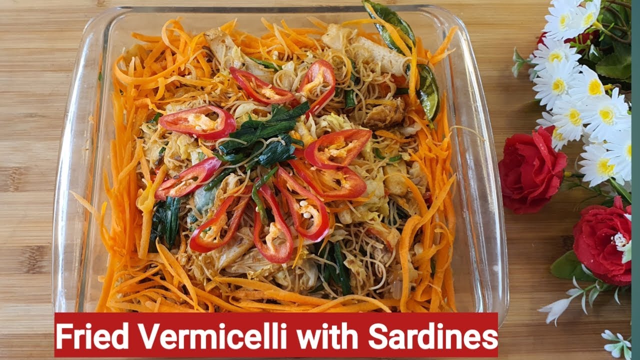 Fried Vermicelli with Sardines ( Fried Mee Hoon with Sardines) YouTube