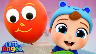 Balloon Emotions Song | Learn Feelings - Little Angel | Kids Cartoons & Nursery Rhymes