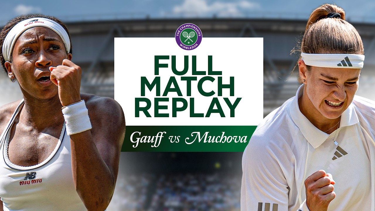 Semi-final THRILLER! | Coco Gauff vs Karolina Muchova Full Match Replay | Wimbledon 2026