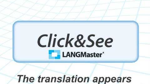 Click&See - Learn foreign languages with LANGMAster