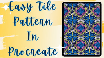 Easy Procreate Tile Pattern Using Symmetry Tool