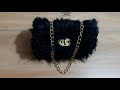 How To Make Fur Bag اسهل واسرع شنطة فرو 