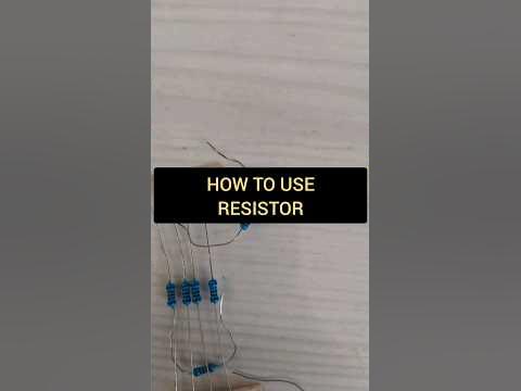HOW TO USE RESISTOR #arduino #electronic #learning - YouTube