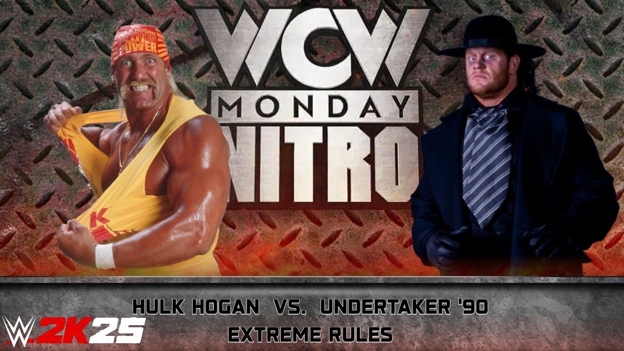WWE 2k25 - Hulk Hogan vs Undertaker '90: Extreme Rules Match at WCW MONDAY NETRO