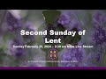 Mass first second sunday of lent year b feb25 2024