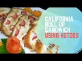 CALIFORNIA ROLL UP SANDWICH USING HOTDOG