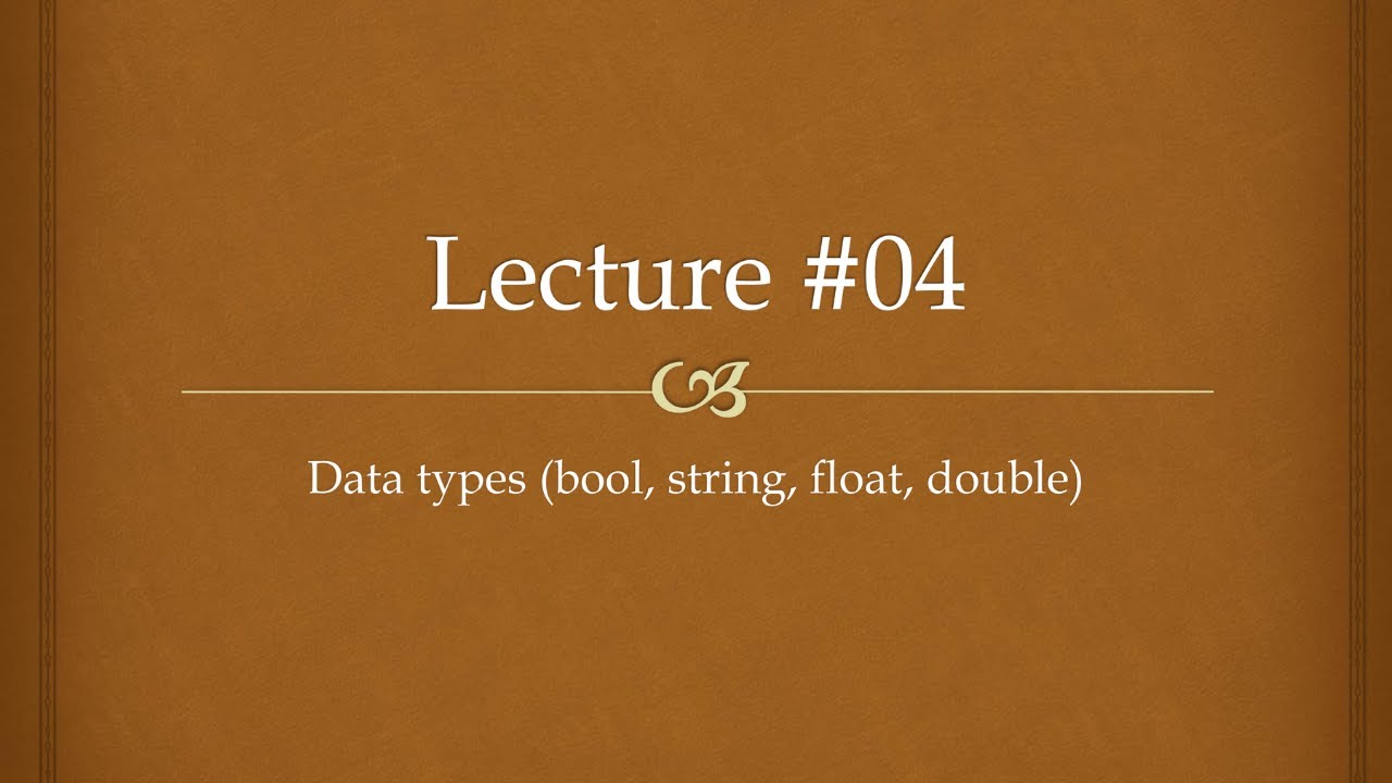 C++ Tutorial #4 Data types bool, string, float, double (Part 2/2) - YouTube