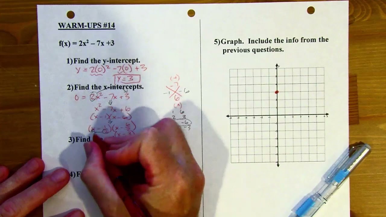Algebra 2 - Warm-up #3.0