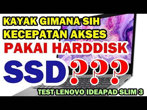 Test Pakai SSD di Laptop Lenovo Windows 10 Review Menggunakan Harddisk