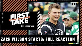 Zach Wilson to START vs. Lions, Mike White not cleared 🍿 First Take reacts!