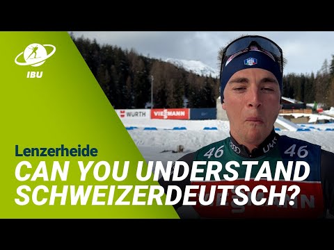 World Cup 23/24 Lenzerheide: Can Biathlete Guess these Schweizerdeutsch words?