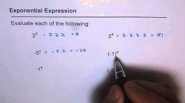 13 Evaluate Exponents