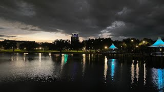 Cranes Roost Park in Altamonte Springs storm approaching 2025 (walk around)