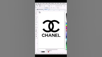 CHANEL Logo Design in Corel draw 2023 #coreldraw #coreldraw2023