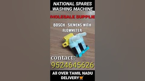 FRONT LOAD INLET VALVE (SIEMENS).... BOSCH INLET VALVE WITH PCB ORGINAL YELLOW