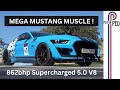 EPIC 862bhp Supercharged Mustang GT - Best Sounding Car EVER ! - 4K