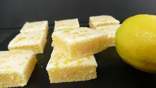 Lemon brownie with white chocolate!