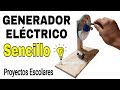 COMO HACER UN GENERADOR ELÉCTRICO CASERO "Creaciones caseras"