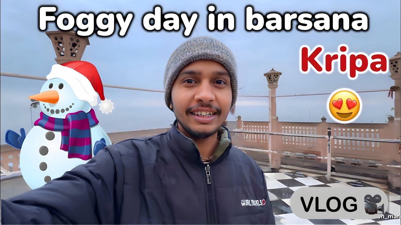 Foggy day in barsana temple 🤩 & Jateri dham 😍