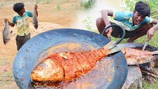 Primitive Technology: Eating Delicious - Find Food Meet Fish &amp; Cacth Cook Hunter Cooking