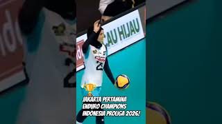 Jakarta Pertamina Enduro Champions Indonesia Proliga 2026 Setelah Mengalahkan Gersik Petrokimia[3-0]