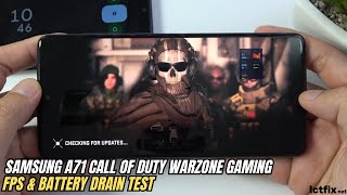 Samsung Galaxy A71 Call of Duty Warzone Mobile Gaming test