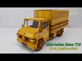 How to make truck from popsicle sticks. Mercedes Benz truck 🚛