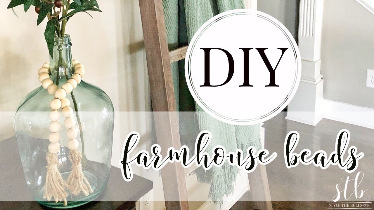 DIY Farmhouse Bead Tutorial 2019 (Easy) - YouTube