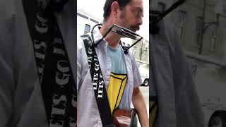 Busking Killers cover “When You Were Young” harmonica & tambourine