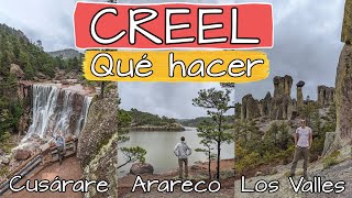 Creel Chihuahua ✅ Lago de Arareco, Cascada de Cusárare, Valle de los Monjes  Barrancas del Cobre #2