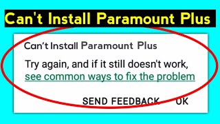 How To Fix Can't Install Paramount Plus App Download Problem Solve On Play Store & Ios screenshot 4