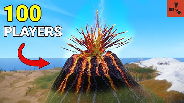 Can 100 Rust Players Survive the END OF THE WORLD?