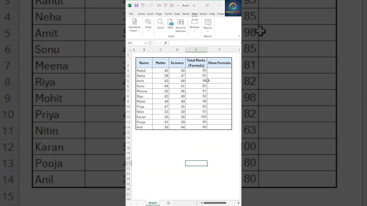 How To Use Formulaltext Function In Excel Shortsvideo Spreadsheetmagic Exceltips Viral