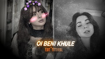 OI BENI KHULE  - editz 💙🌟  | Alightmotion Trending XML 🌈  | BANGLA SONG TREND XML 📥 @melody-r3dy