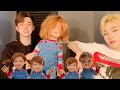 The boyz changmin cute moments with his chucky doll 
