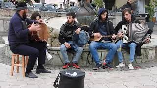 Street musicians. Tbilisi, Abanotubani (1) Resimi