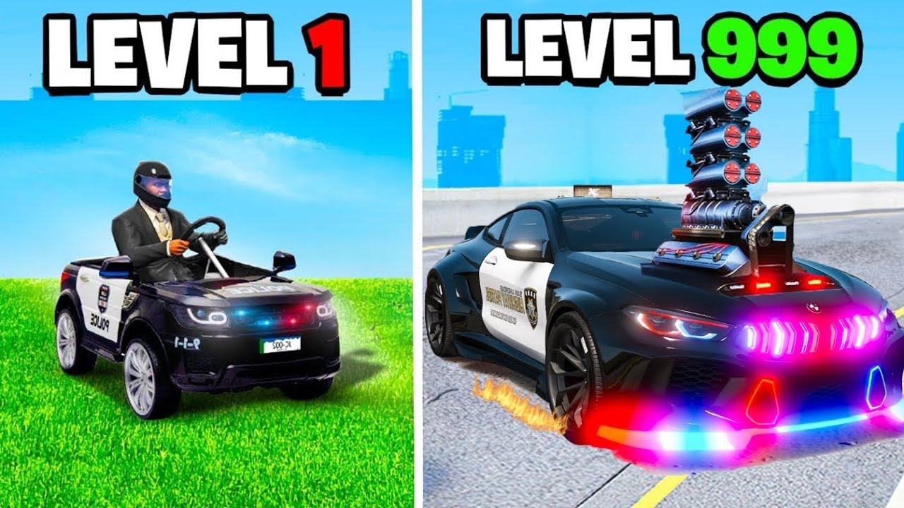 von 1 KM/h POLIZEI AUTO zu 10.000 KM/h in GTA 5!