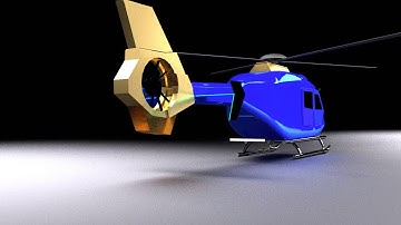 A complete Helicopter Model | Maya