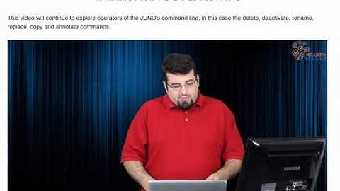 6 Juniper Junos Delete Deactivate and other related command