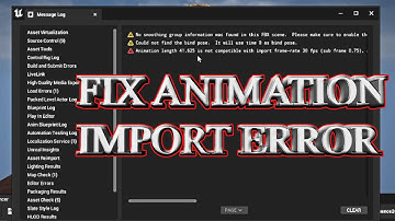 How To Fix FBX Animation Import Error In Unreal Engine 5.1