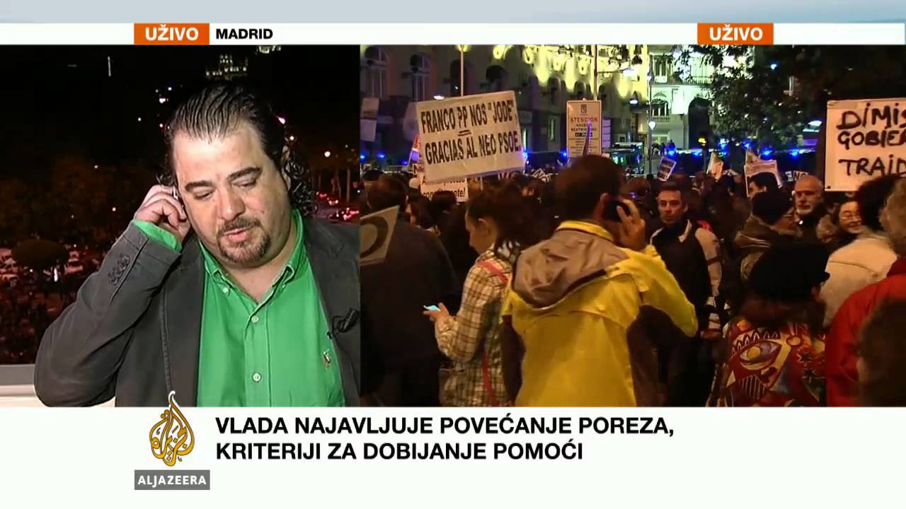 ليوبولد موسكوسو يتحدث عن الاحتجاجات في مدريد - قناة الجزيرة البلقان